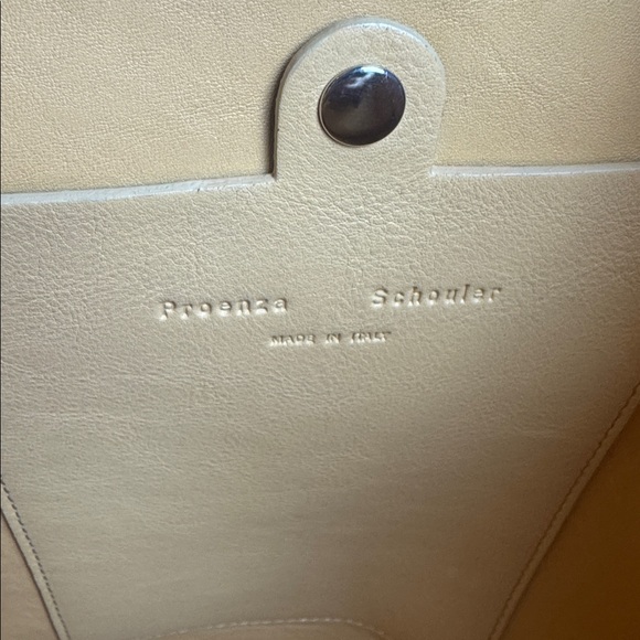 Proenza Schouler Lunch Bag Tote Black Leather Large Shoulder Bag Made in Italy - Picture 9 of 11